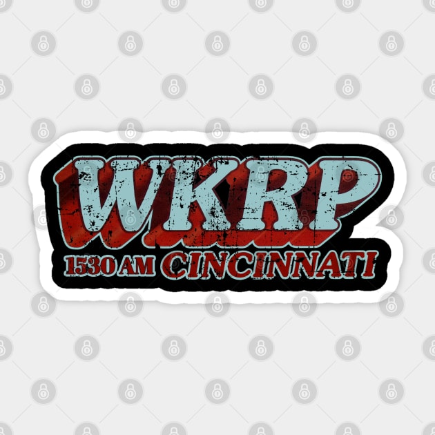 WKRP in Cincinnati Sticker by woodsman